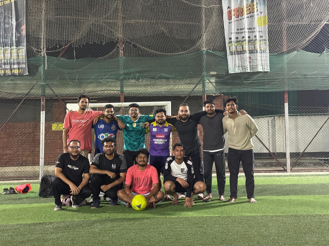 Football Turf Match & Team Bonding